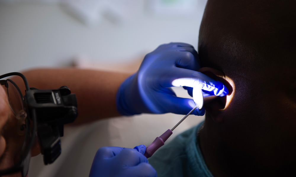 Micro-suction wax removal